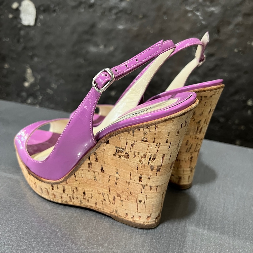 Brian Atwood lilac platform